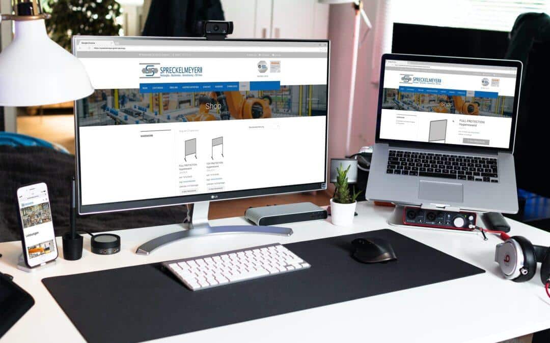 Webshop für die Firma Spreckelmeyer GmbH | corona Protection